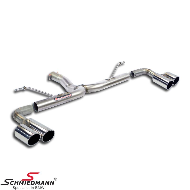Supersprint Rear pipe Right OO80 - Left OO80(Muffler delete)
<b>(Without ECE-Approval)</b>