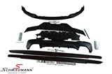 MOT2EV2G3031KIT BMW G30 -  Spoiler extension kit (with large rear skirt extension), includes frontspoiler lip/sideskirt extensions/rearskirt insert inclusive small extension, matt black