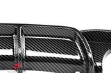 INF3031MOT2DCB BMW F30 -  Rear apron trimpanel Carbon Look with cutout for single tailpipe in both sides, primed -Motorsport 2- for M-Technic rearskirt (Please note the installation instructions)
