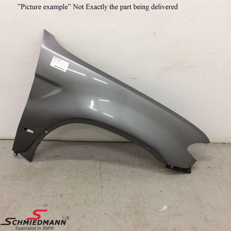Sidefender with hole for side indicator R.-side