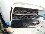 FRLF22MCAR BMW F22 -  Frontspoiler lip set genuine carbon for M-Technic frontspoiler