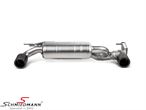 S-BM-T-5H BMW F20LCI -  Sport Exhaust Akrapovic Slip-on - Titanium/ Carbon fiber tail pipes (With ECE Approval)