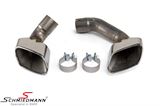 INF16X6 BMW X6 (F16) -  Chrom tailpipe set - Square tips with diffuser