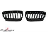 N39NSH BMW E39 -  Kidney set high-gloss black 