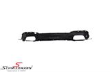 ING3054GB  Rear apron trimpane/diffusor -Motorsport II- Gloss black for M-Sport rearskirt (Please note the installation instructions)