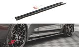 SSDF82M4 BMW F82 M4 -  Maxton Design side skirt diffuser M-sport bumper, Gloss black