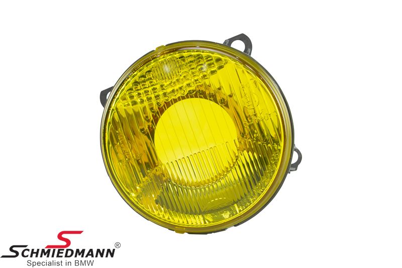 LEFT YELLOW LAMP LENS HELLA - 63121386721, 63 12 1 386 721 