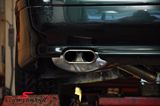 SCM39STF14060 BMW E39 -  Schmiedmann stainless steel sport rear silencer 1 X 140X60MM flat-oval tailpipe (with interchangeable tailpipes)