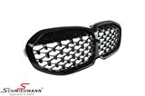 NSF40DIA 宝马 F40 -  Kidney grille Gloss Black - Diamond pattern