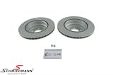 34216795754H 34216795754 34 21 6 795 754 6795754  Brake disk rear 324X22MM -Hella- ventilated and drilled