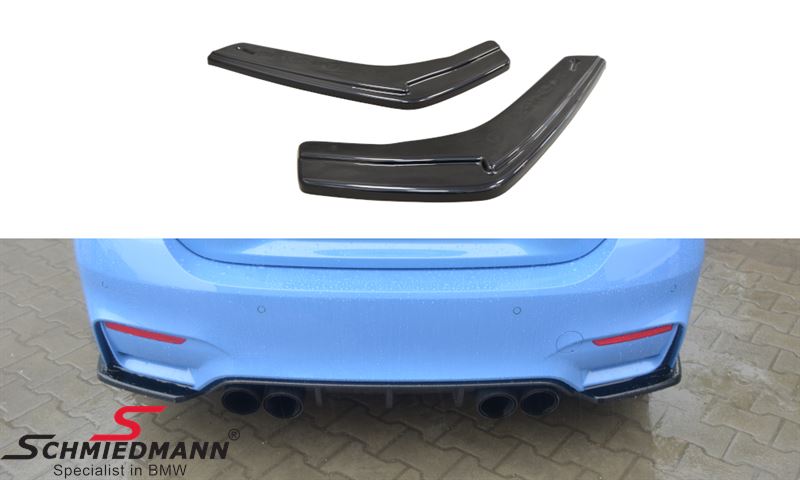 Maxton Design Rear Side Splitter for M-sport bumper, Gloss black