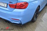 RRSSF82 宝马 F82 M4 -  Maxton Design Rear Side Splitter for M-sport bumper, Gloss black