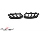 NF3031MBAL BMW F30 LCI -  Kidney set matt black 