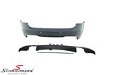 HSK91MOT2PDC2 BMW E91 LCI -  Rear apron -Motorsport II- with space for single tailpipe in the left and right side