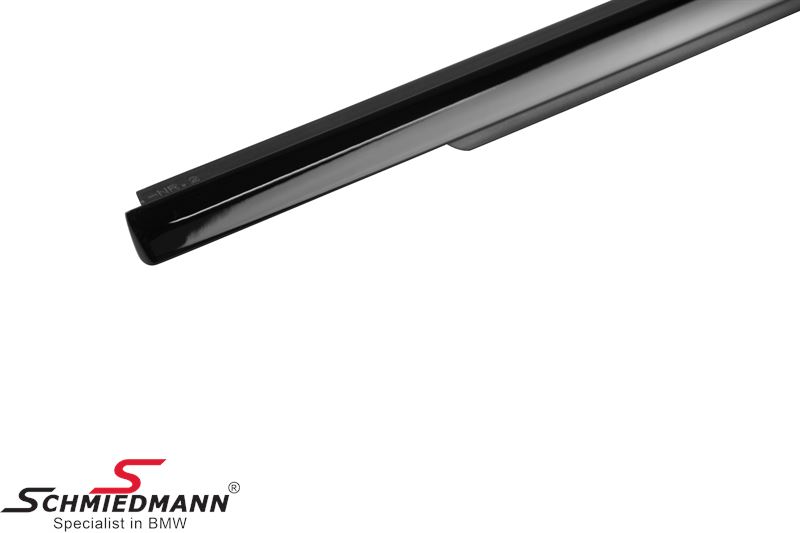 Channel cover -Shadow-Line- glossy black, rear door outer R.-side 