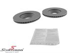 BRSPZ4STZ BMW Z4 (E86) -  Racing brake discs front set 325X25MM ventilated with holes Zimmermann