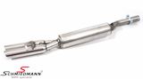 SCM2002TIIB  Schmiedmann Edelstahl Sportendschalldämpfer 2X76MM Endrohre rund