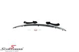 FRLF323336IN BMW F36 LCI -  Frontspoiler lip matte black plastic -Individual- for M-Technic/M-Aerodynamik frontspoiler