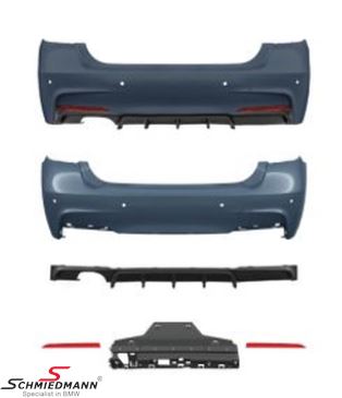 Rear bumper -AN EDEL- -Motorsport II- (AN EDEL close to OE quality – the best quality on the aftermarket).
