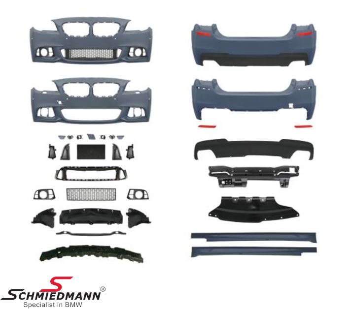 Spoiler kit complete front/back/side -AN EDEL- -Motorsport I- (AN EDEL close to OE quality – the best quality on the aftermarket).