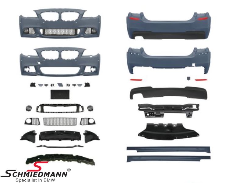 Spoiler kit complete front/back/side -AN EDEL- -Motorsport II- (AN EDEL close to OE quality – the best quality on the aftermarket).