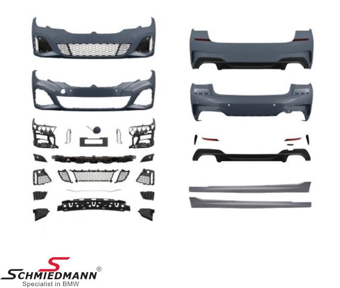 Spoiler kit complete front/back/side -AN EDEL- -Motorsport I- (AN EDEL close to OE quality – the best quality on the aftermarket).