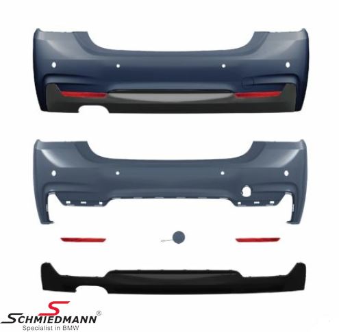 Rear bumper -AN EDEL- -Motorsport I- (AN EDEL close to OE quality – the best quality on the aftermarket).