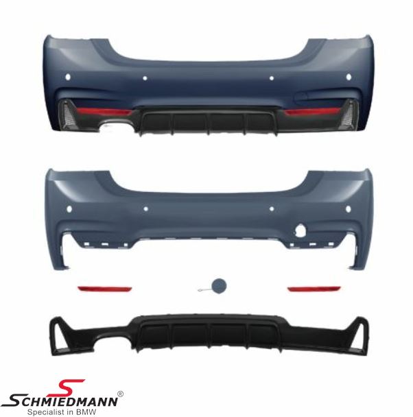 Rear bumper -AN EDEL- -Motorsport II- (AN EDEL close to OE quality – the best quality on the aftermarket).