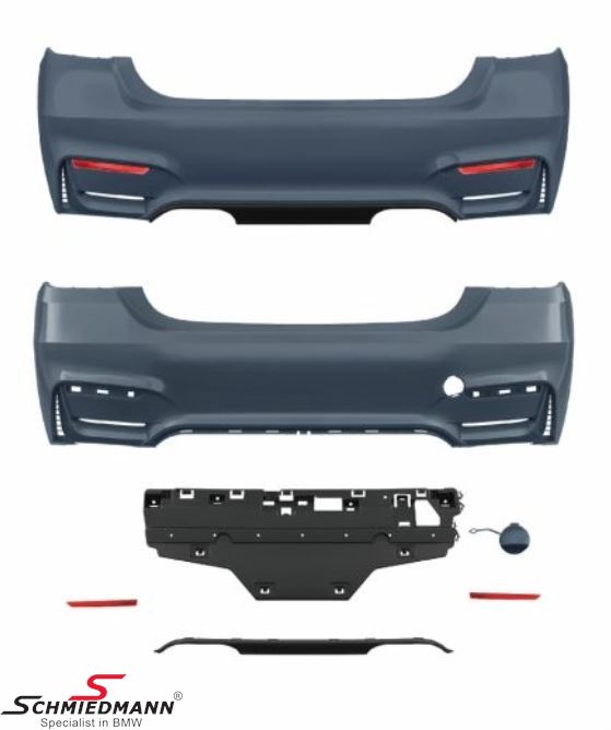 Rear bumper -AN EDEL- -Motorsport III- (AN EDEL close to OE quality – the best quality on the aftermarket).