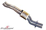 B18107504170 Center silencer M54 (with double pipes on both side of the silencer)