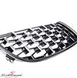 NS9091DIAMBC BMW E91 -  Diamond style kidney set in gloss black with chrome details