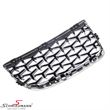 NS9091DIAMBC BMW E91 -  Diamond style kidney set in gloss black with chrome details