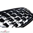 NSE7071DIAMBC BMW X6 (E71) -  Diamond style kidney set in gloss black with chrome spots
