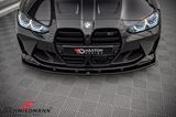 FRLG8082V1-GB BMW G80 M3 -  Frontspoiler lip -Maxton Design- V1, gloss black G80/G82