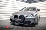 FRLG8082V1-GB BMW G80 M3 -  Frontspoiler lip -Maxton Design- V1, gloss black G80/G82