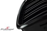 NS39HGDGAL BMW E39 -  Kidney set high gloss black with double grill spokes in facelift design