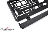 01165 MINI F55 LCI -  Licenseplate holder - Carbon fiber look