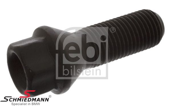 Wheel bolt black M14x1,5/SW17mm