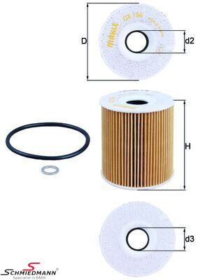 Oil filter insert