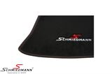 SCMG26SPR BMW I4 (G26) -  Floormats front/rear original Schmiedmann -Sport Edition- black w. red stitching, G26