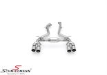B5462.20904.21 BMW F87 M2 LCI -  Eisenmann Endschalldämpfer RACE 4x 90 mm "LeMans"-Endrohr Chrom/Aluminium Ohne ECE-Prüfzeichen