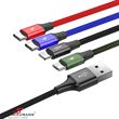 BAS27849  Charger cable with 4 outlets, fast charger, 3.5A 1.2m