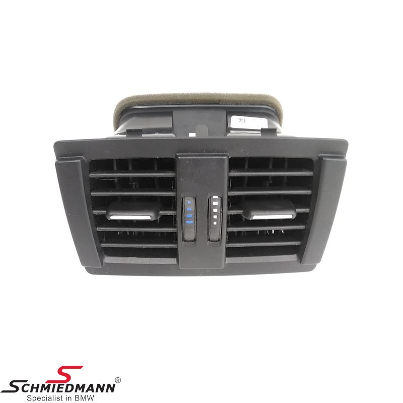 Rear fresh air grille black