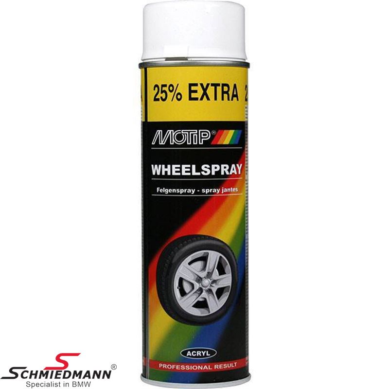 Motip universal wheel paint white 500 ml.