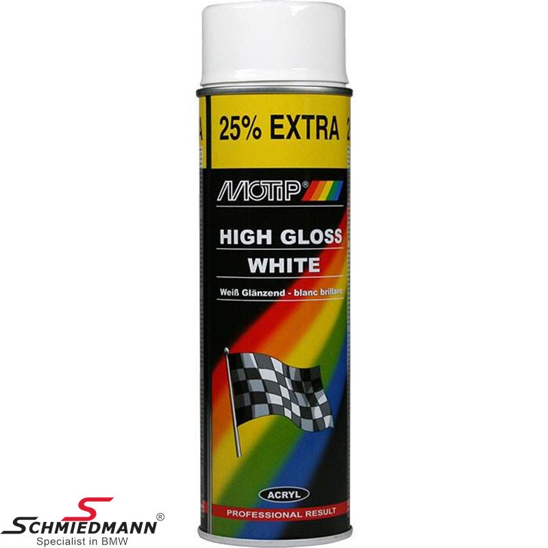 Motip universal paint white high gloss 500 ml.