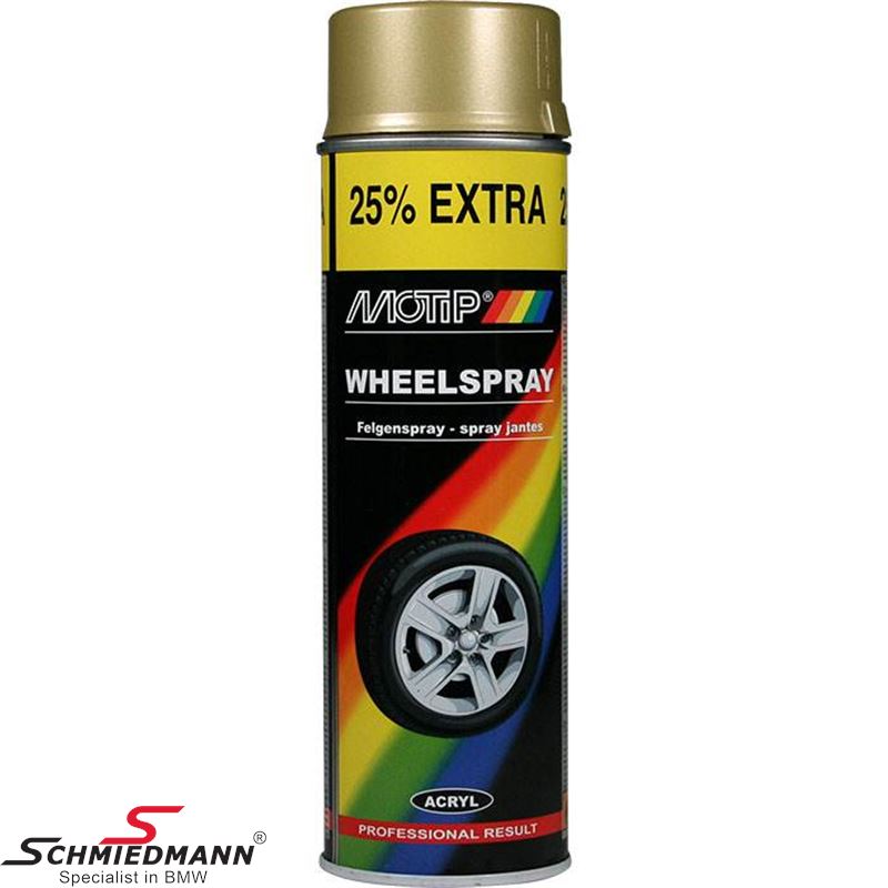 Motip universal wheel paint gold 500 ml.