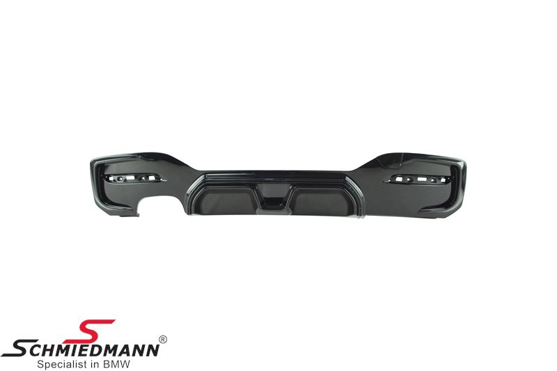 BMW 1 Series F20 LCI - Rear Diffuser/For M-tech/High Gloss/oo-- Black