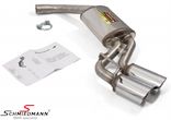 980406 BMW E90 -  Sport rear silencer stainless steel Supersprint tailpipes 2X80MM round 