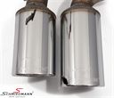 980406 BMW E90 -  Sport rear silencer stainless steel Supersprint tailpipes 2X80MM round 