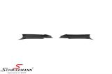 FRL9091MGB BMW E90 -  Frontspoiler lip set for M-Technic frontspoiler, gloss black (must not be painted)